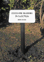 タイムカプセル用ポール名入れタイプ