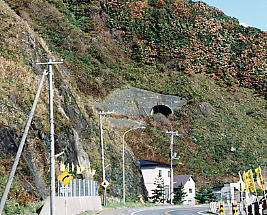 戸井線のトンネル跡